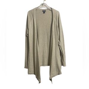 Patagonia Andri Wrap Open Front Cardigan - Beige Oatmeal